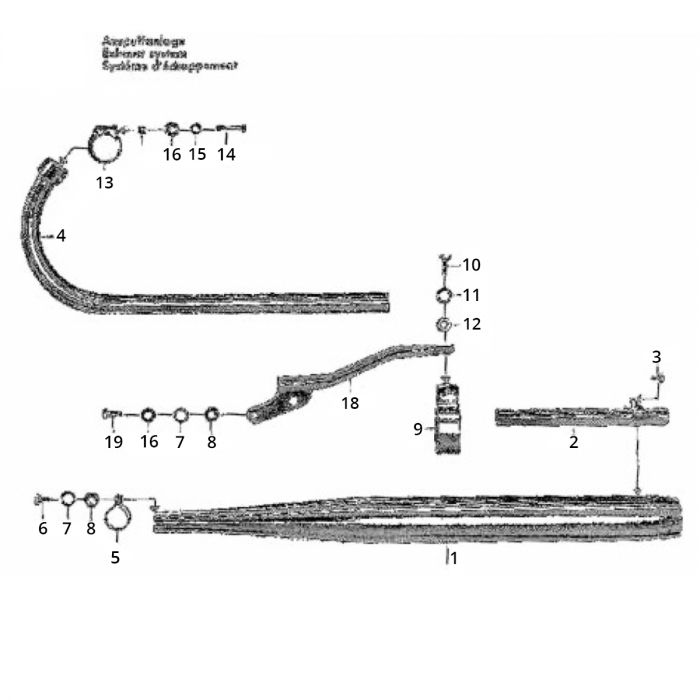 uitlaat zundapp 517-21 la 517-40 L5