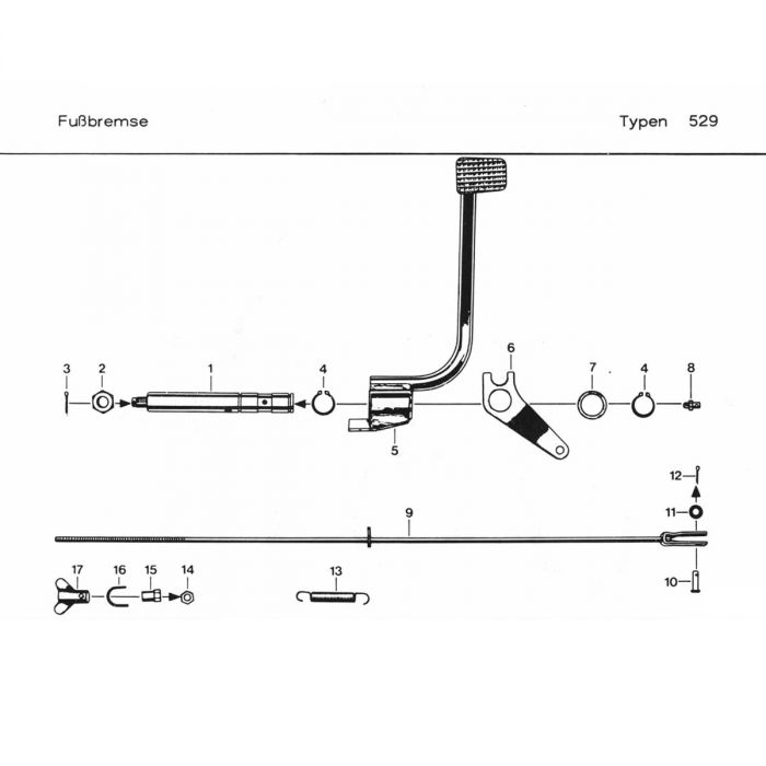 Voetrem Zundapp  529