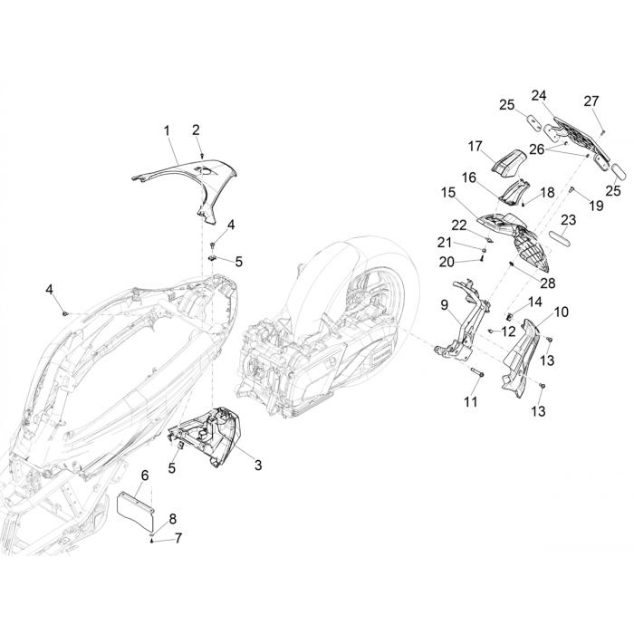Achterklep - spatbordklep