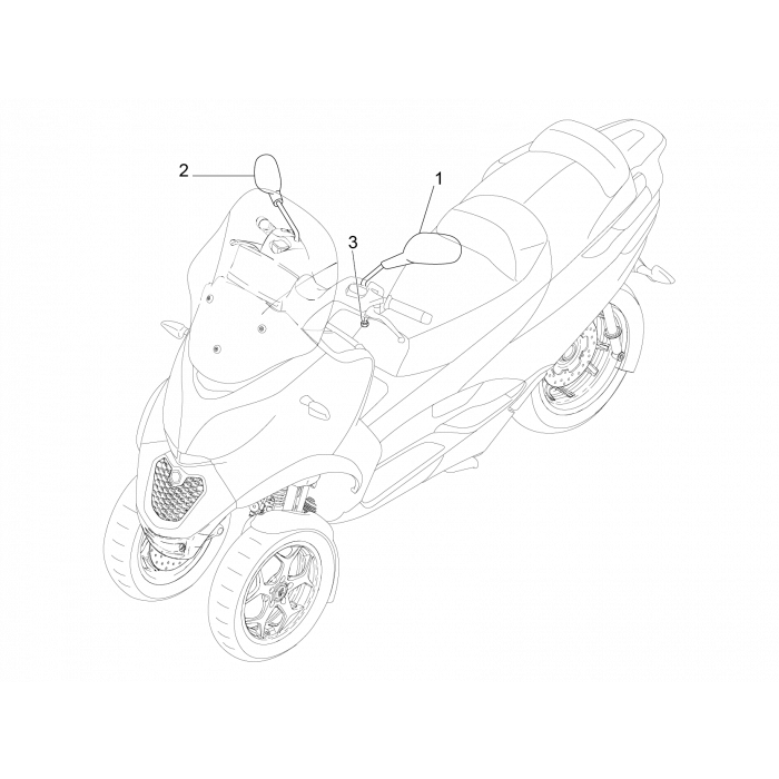 Achteruitkijkspiegel(s)