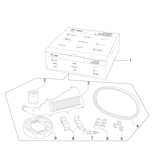 Complete wear and maintenance kit