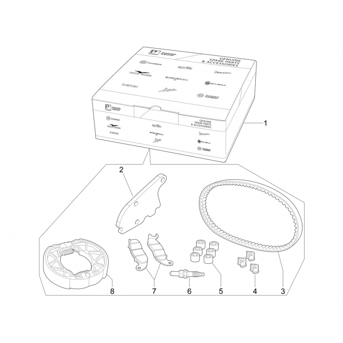 Complete wear and maintenance kit