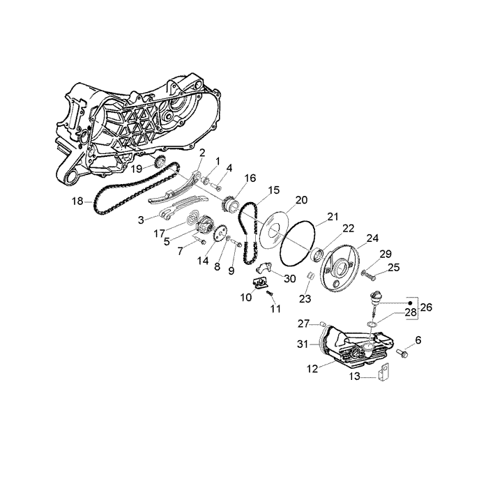 Oliepomp-BEHUIZING OLIE