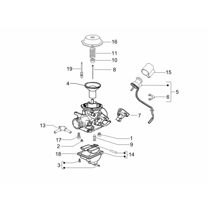 Onderdelen carburateur