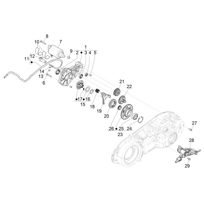 Reverse gear assy