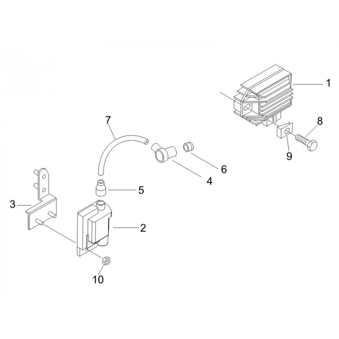 Spanningsregelaar - Elektronische regeleenheid - Bobine