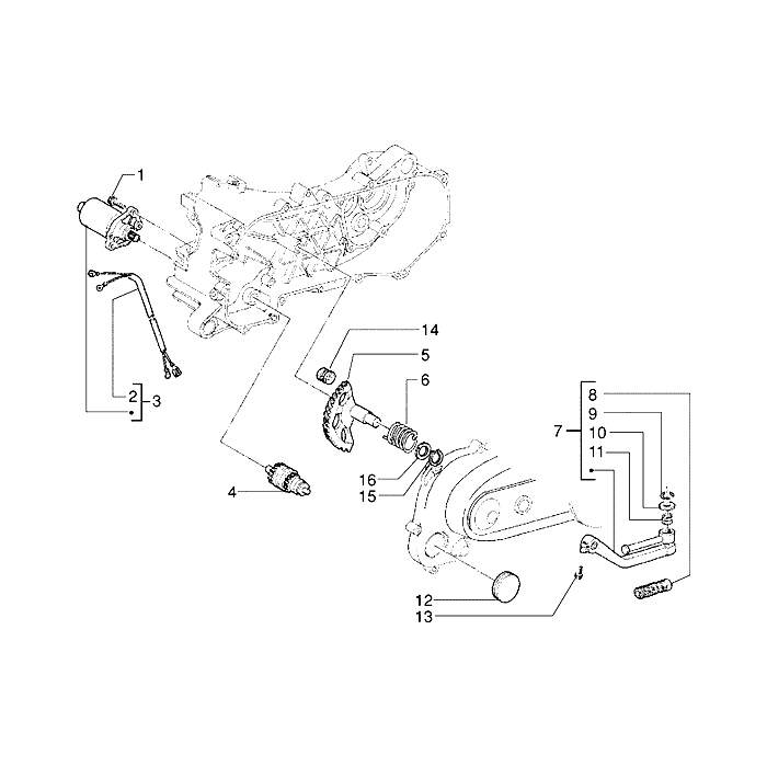 Startmotor-Kickstarter