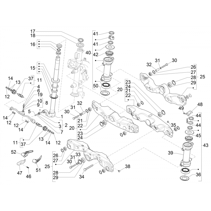 Vork/stuurkabel - Balhoofdset