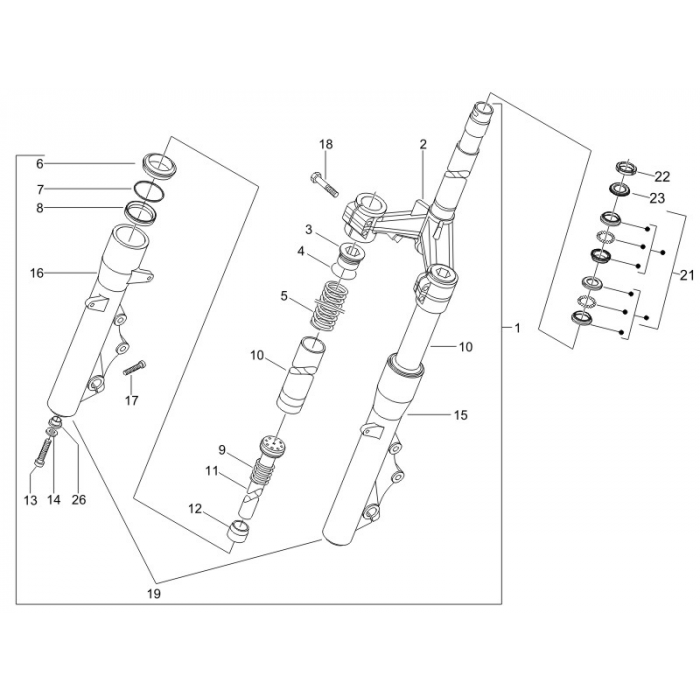 Vork/stuurkabel - Balhoofdset