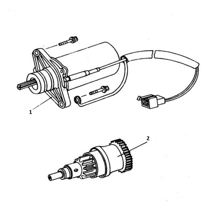 Startmotor + Bendix