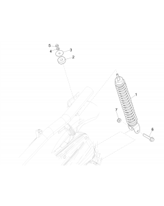 Achterwielophanging - schokdemper