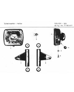 Koplamp Zundapp 529-024-029 9195 817