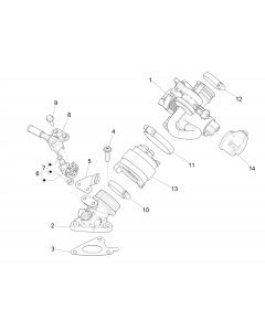 Gasklephuis - Injector - Inlaatspruitstuk