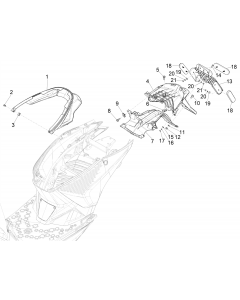 Achterklep - spatbordklep