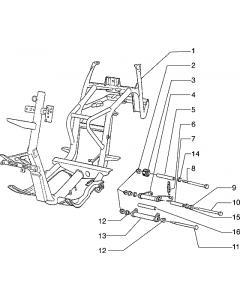 Frame-Aufhangung-Seitlicher stander