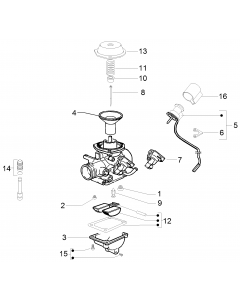 Onderdelen carburateur