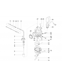 Onderdelen carburateur
