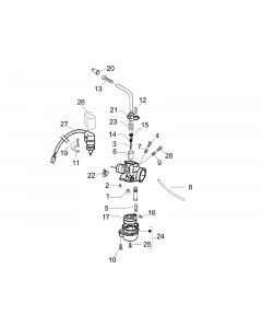 Onderdelen carburateur
