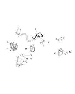 Spanningsregelaar - Elektronische regeleenheid - Bobine