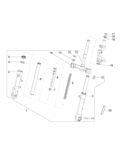 Vork/stuurkabel - Balhoofdset
